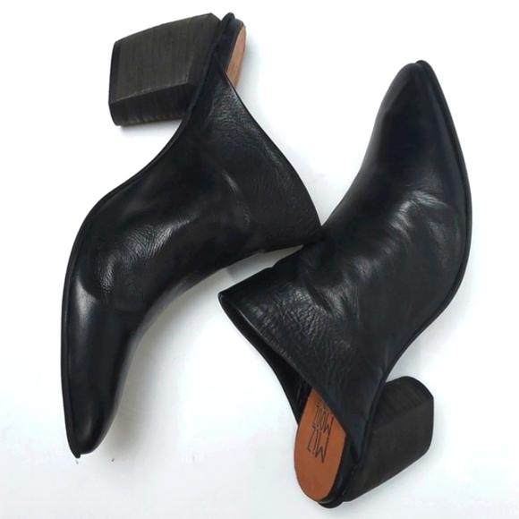 Miz Mooz Amalia Leather Mule Black Size 41 (9.5-10) - Picture 4 of 16